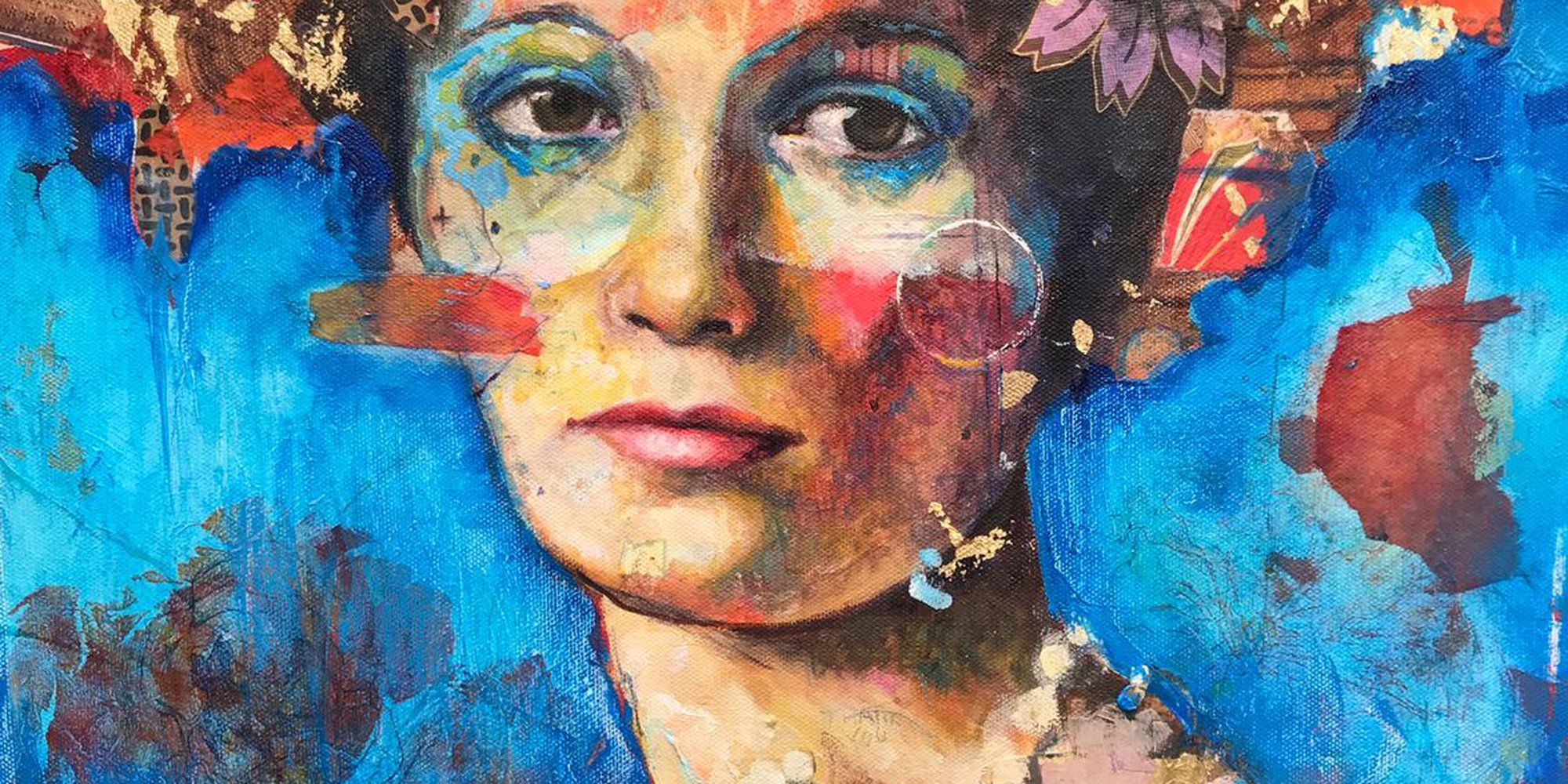 Art of the Day: "Celeste in Flowers, 2018" by Juliette Belmonte