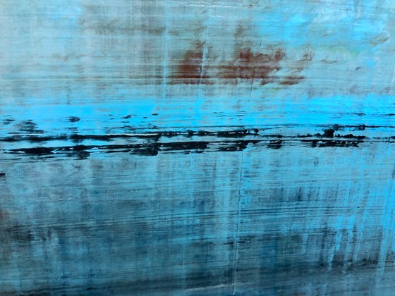 Feeling Pale Blue (48x48in)