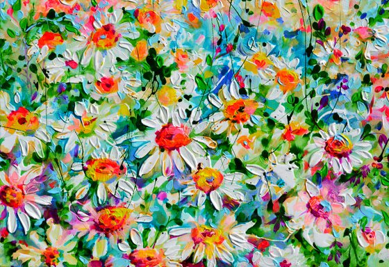 Starry Stillness- White Daisies Mums