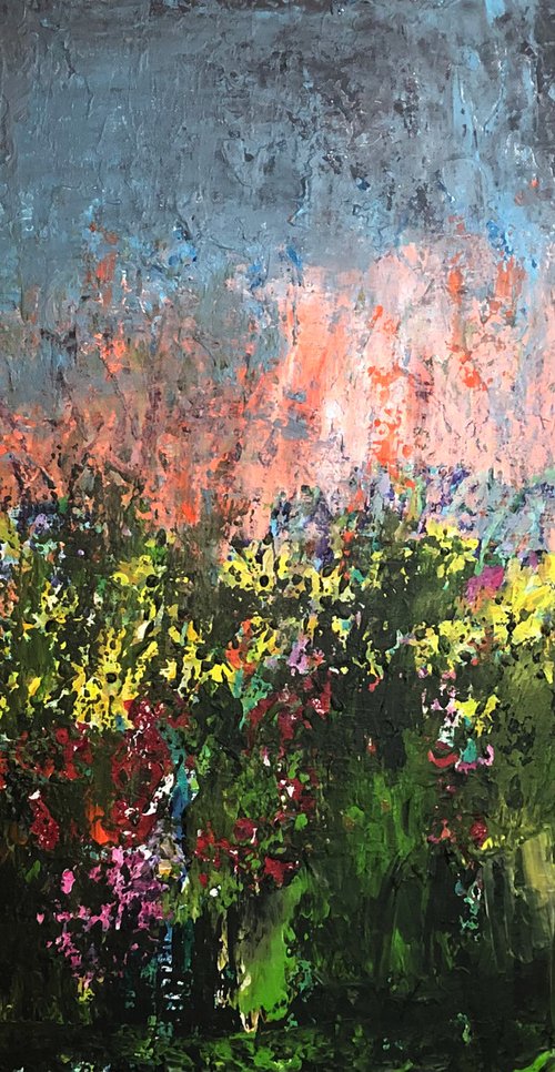 Sunrise Over Meadow by Paul Baaske