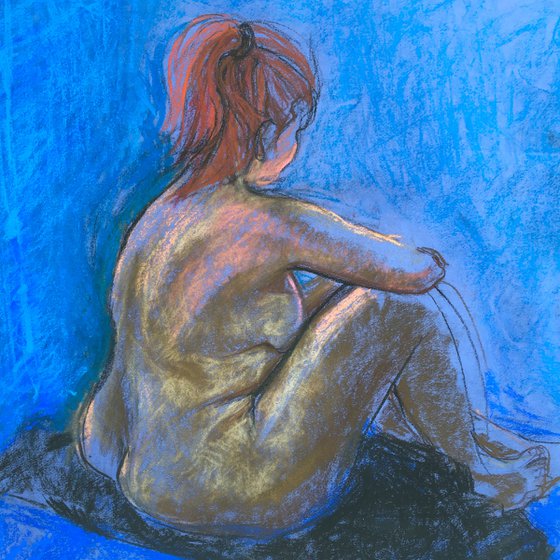 Blue nude study
