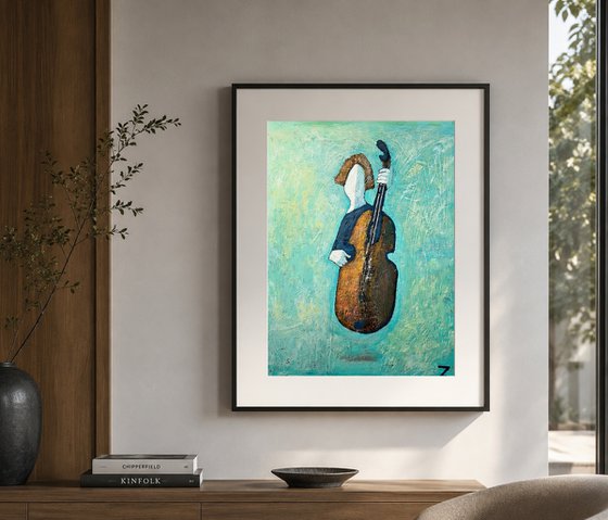 Stille weerklank (24cm x 30cm x 0.1cm)