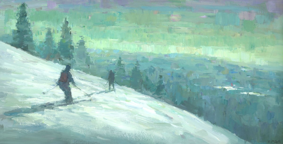  Alpine Glow By Steve Mitchell, 33 X 18, Artwork For Sale On Artfinder