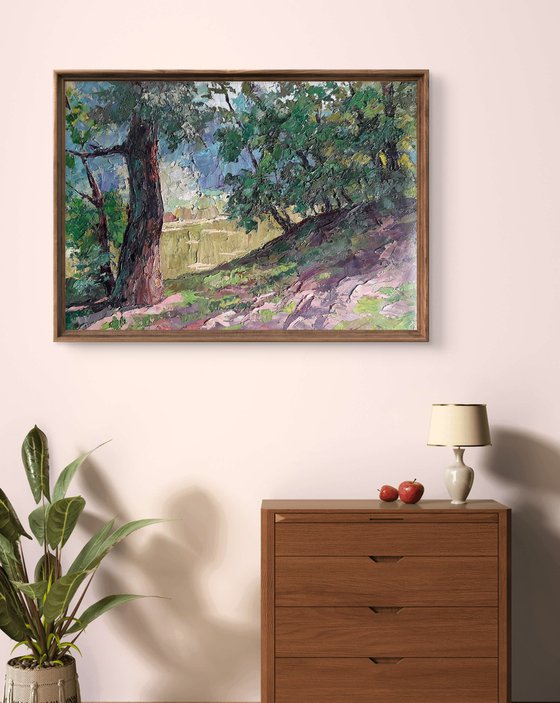 Shore in the forest