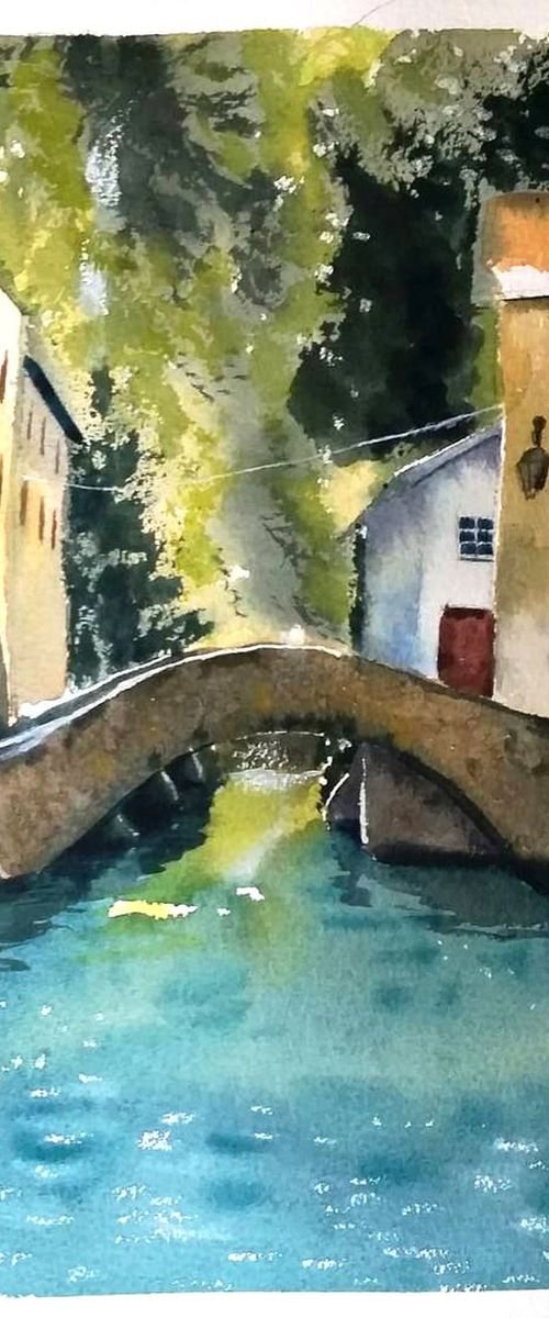 Italian Landscape by Olga Tchefranov (Shefranov)