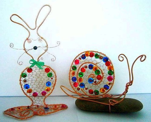 Rabbit and snail - tinker.. by Emília Urbaníková