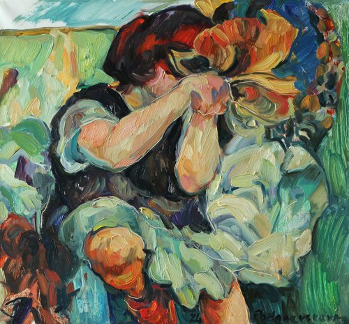 Girl with a flower#2 by Marina Podgaevskaya