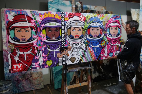 The 5th Cadet 240cm x 100cm Space Cadet Textured Urban Pop Art