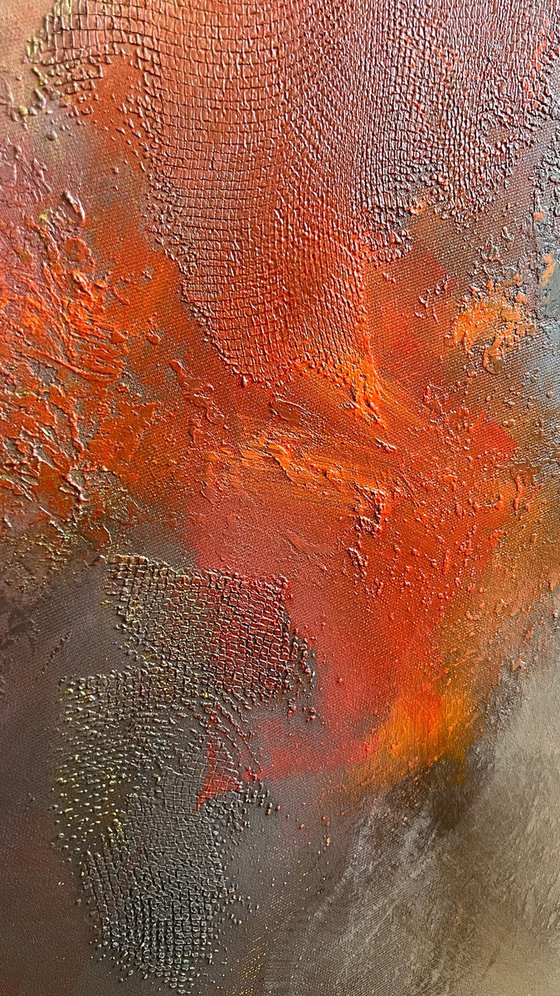 Red Abstract Sunset Sky