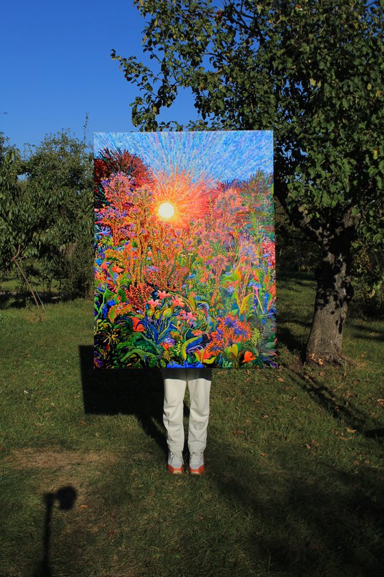 In the summer garden
