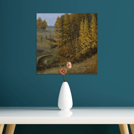 The Autumn Forest - autumn landscape painting