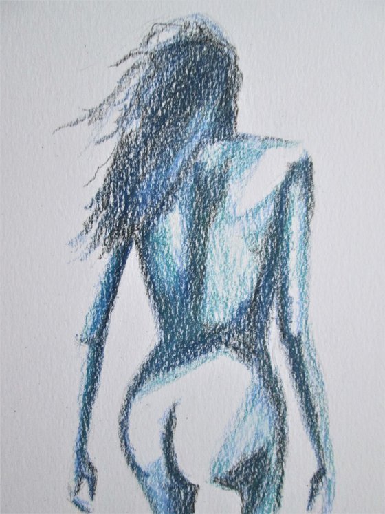 Nude back of a woman