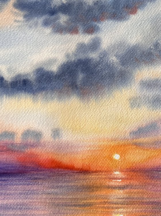 Sunset Over the Sea in Turkey