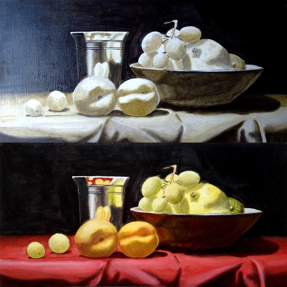 The red tablecloth