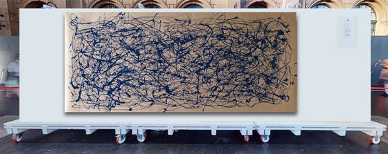 Blue Energy- Style Jackson Pollock