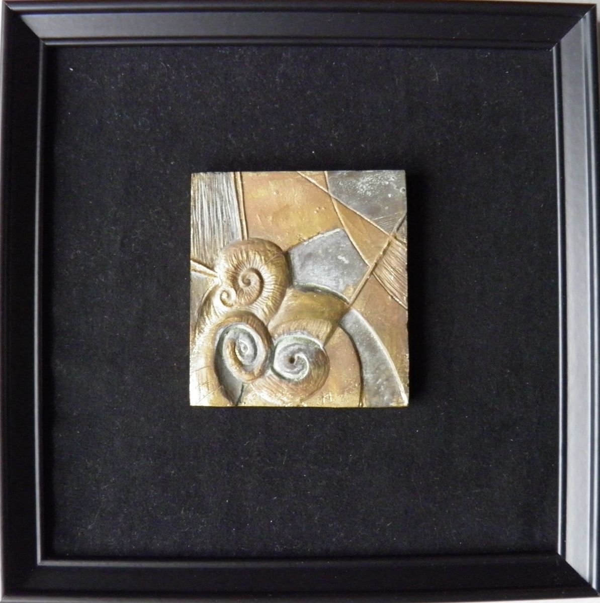 Animal Relief By Petq Popova, 10 X 10", "Rapana", Original Artwork