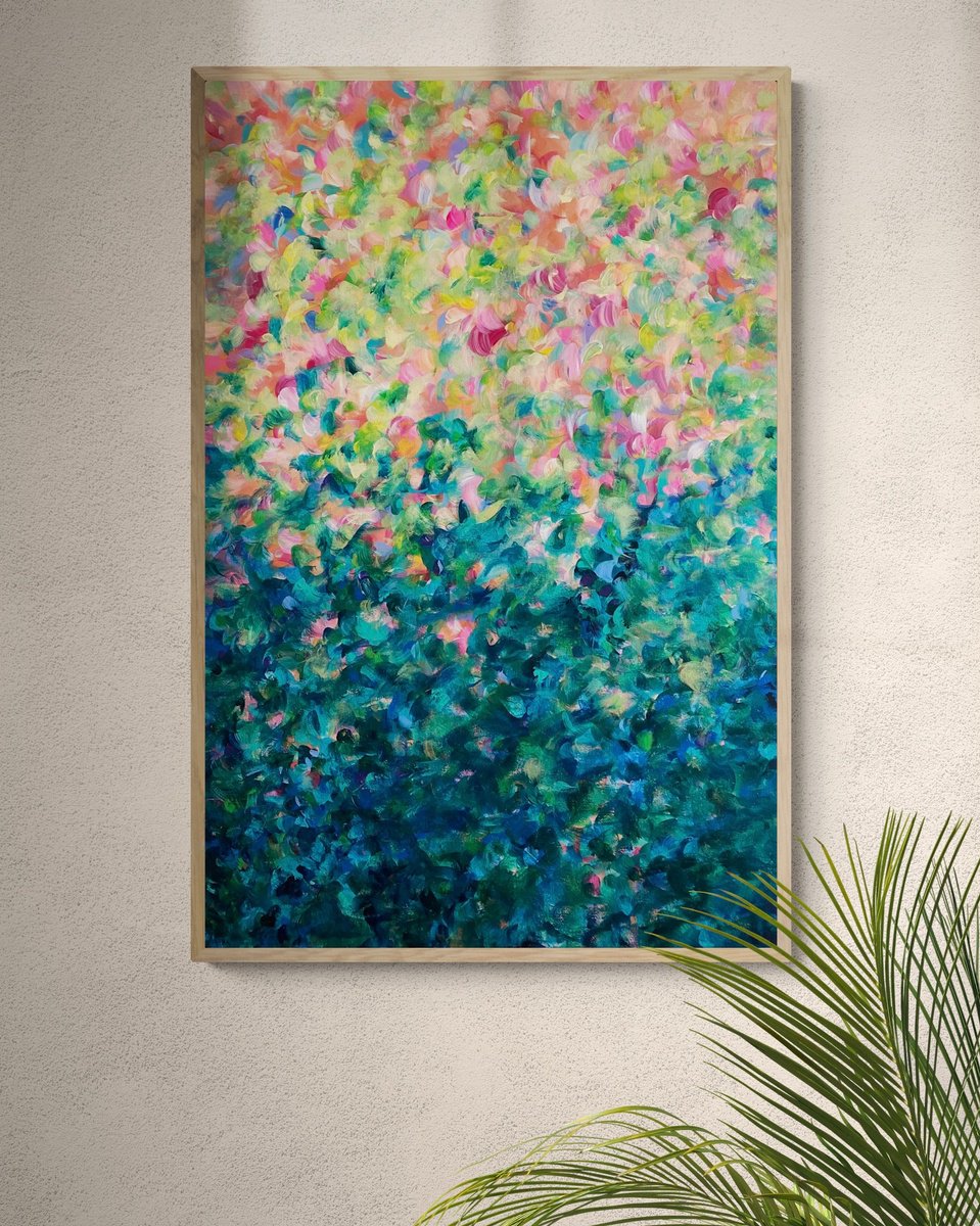 Warm Sunset Bloom By Katherine Spiller, 24 X 36, Artwork For Sale On Artfinder