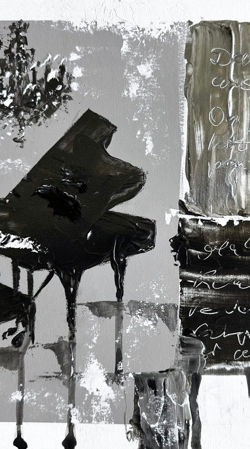 The Grand Piano and Unread Lines by Kristina Mallen