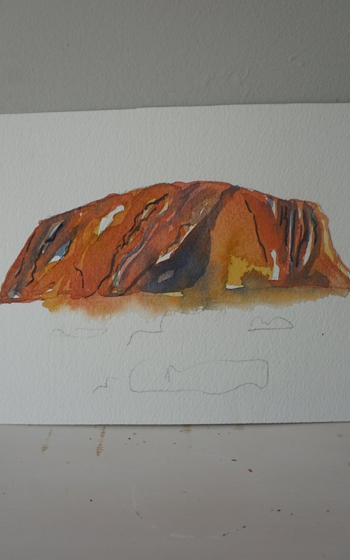 Uluru or Ayers Rock by Hannah Clark