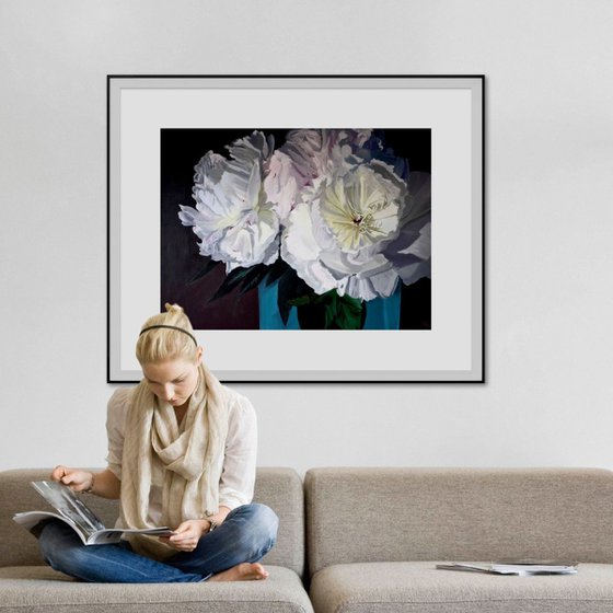 Peonies in Evening Light