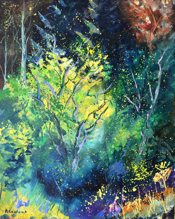 Sunlight in the wood