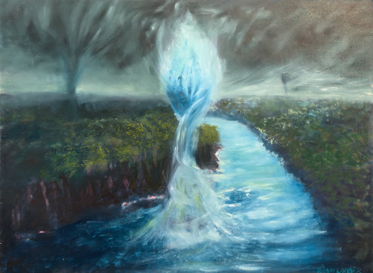 Expressive Oil Painting , Tornado By Ryan Louder, 33 X 23, Artwork For Sale On Artfinder