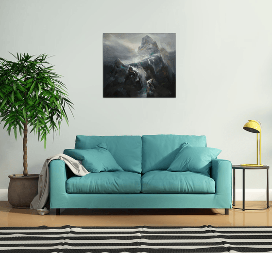 " Agartha -  On the path to Valhalla 4 "....SPECIAL PRICE !!! W 90 x H 80 cm