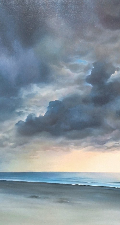 Landscape Sea Wall Decor Gift Clouds Storm Clouds  Nature by Natalia Langenberg
