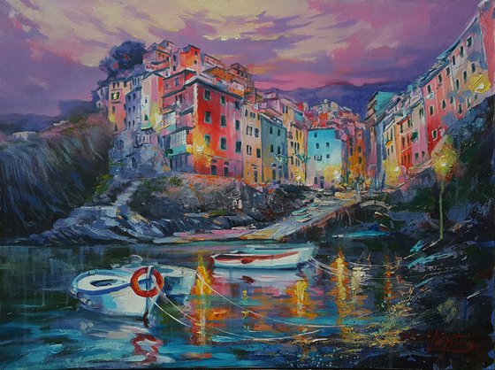 Magical evening in Riomaggiore, Cinque Terre