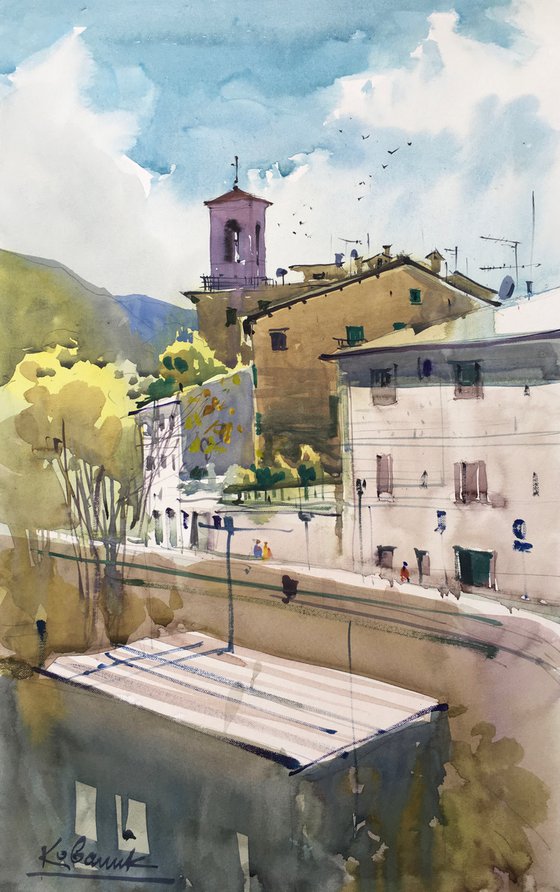 Sunny sketch. Italy