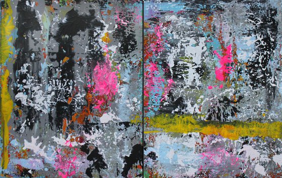 Abstract diptych 81