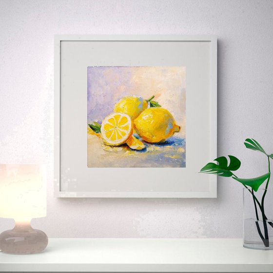 Still life with two lemons