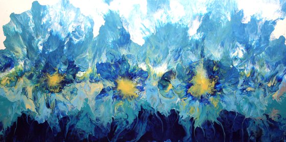 Blue Happiness Extra Large Abstract Painting