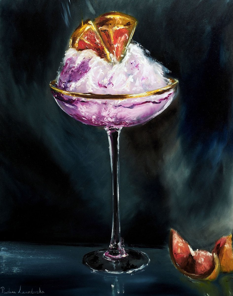 Cocktail - with gold embellishment by Ruslana Levandovska
