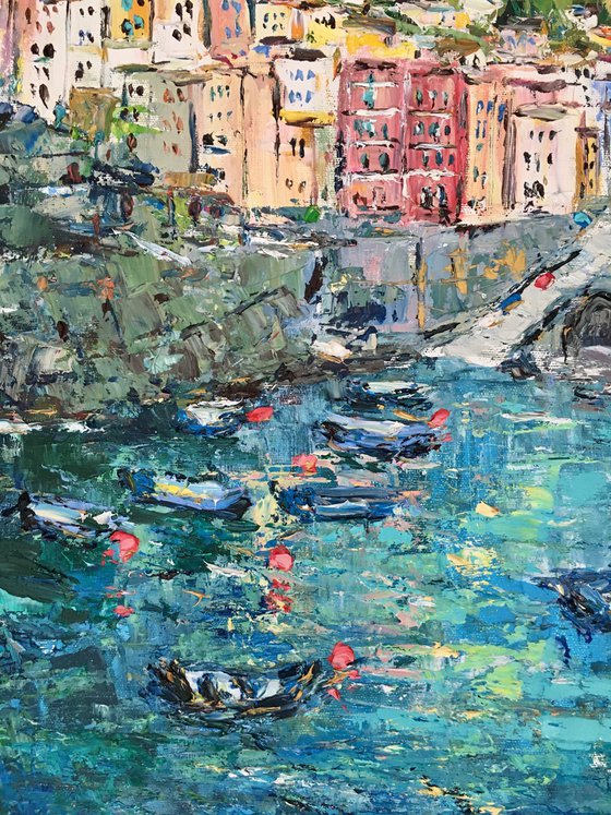 Riomaggiore, Cinque Terre Italian landscape