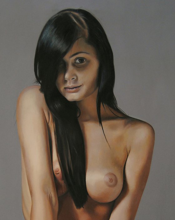 Commissioned Nude , Oil on canvas art