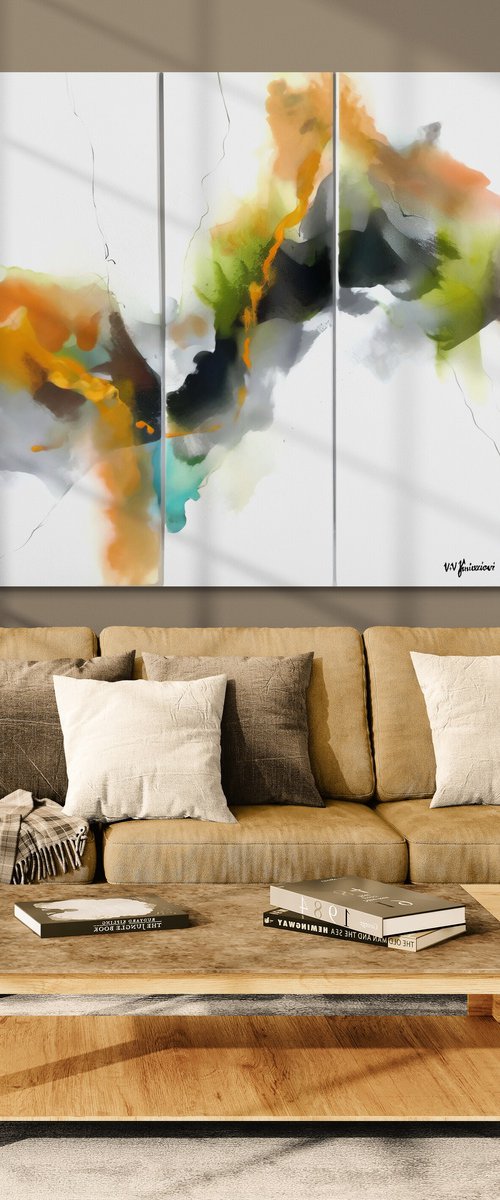 Diptych “Universe waves” by V+V Kniazievi