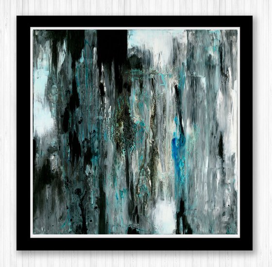 Solo Journey  - LARGE 30x30 in Serene Abstract art by Kathy Morton Stanion Modern Home decor, restaurant art
