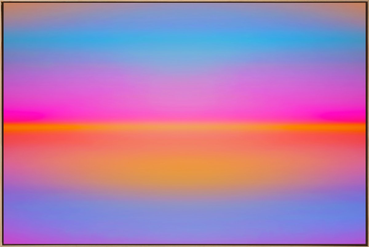 Abstract Landscape Acrylic Painting By Jonas Peres, 59 X 39, Crystal Dream, Study 7, Original Artwork