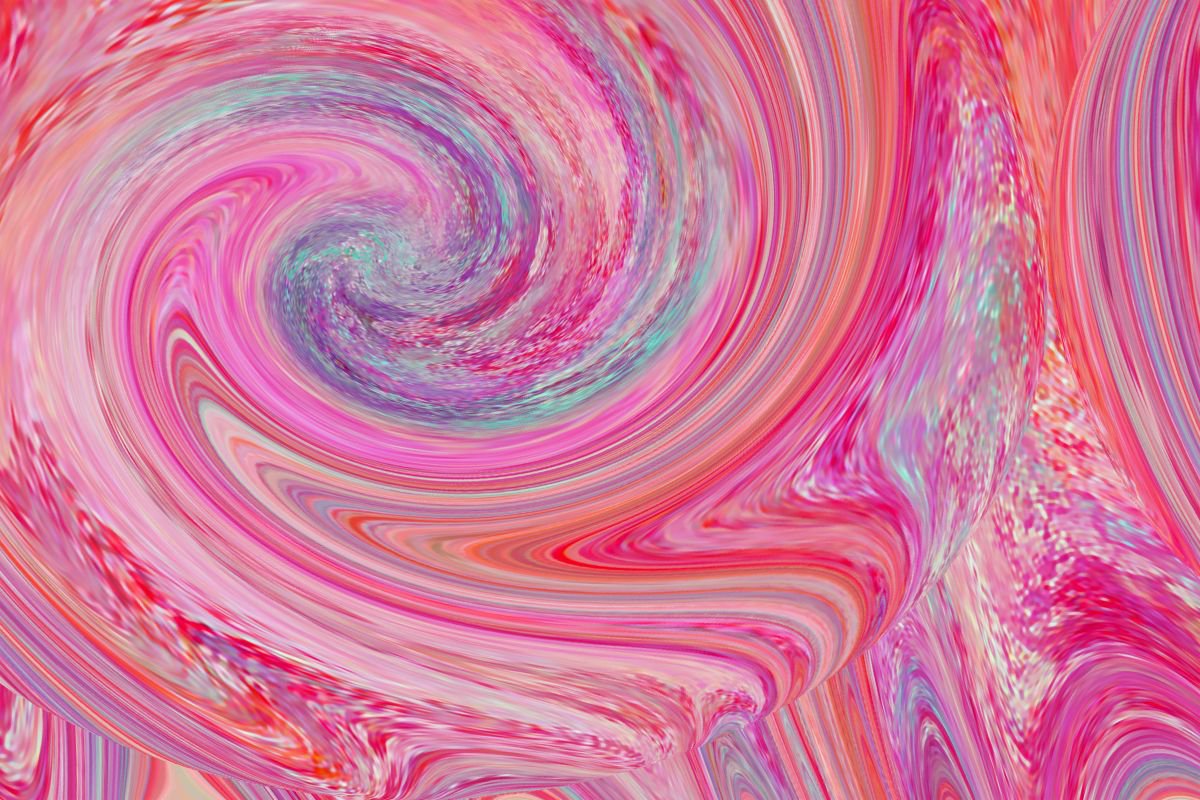 Abstract Photograph By Srdjan Jevtic, 47 X 31", Pink, Original Artwork