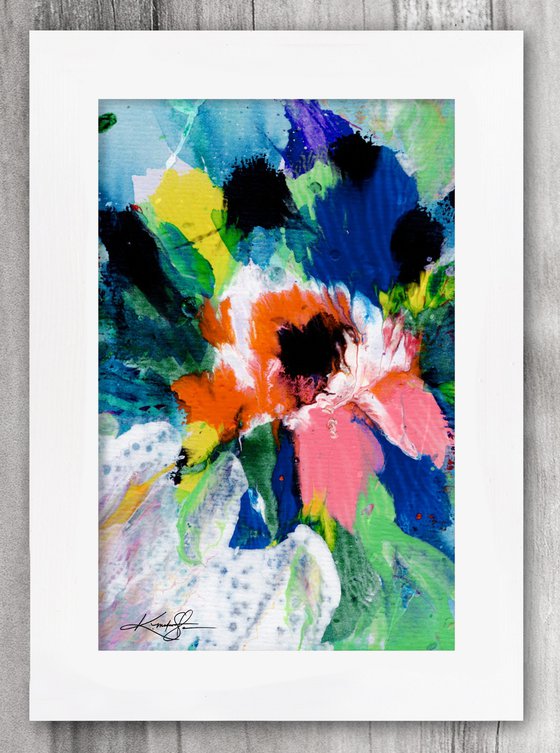 Blooming Magic 155 - Framed Floral Painting by Kathy Morton Stanion