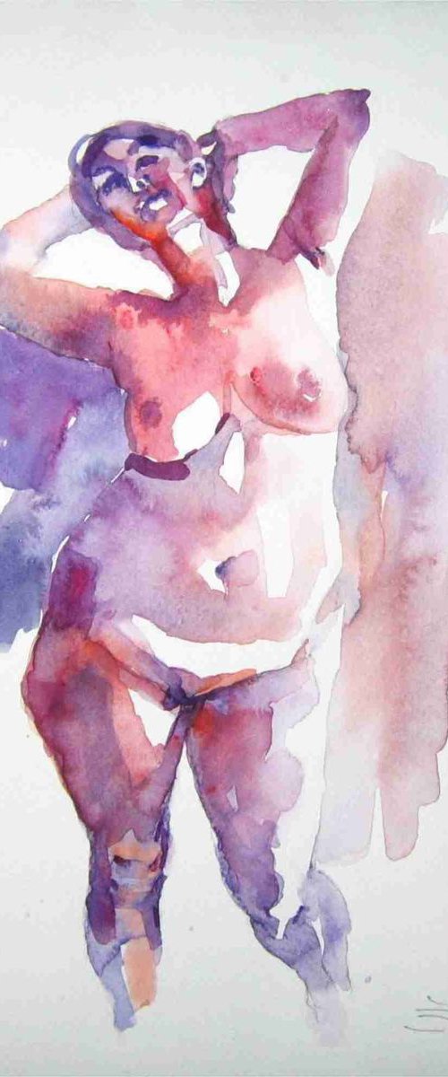 nude xl by Goran Žigolić Watercolors