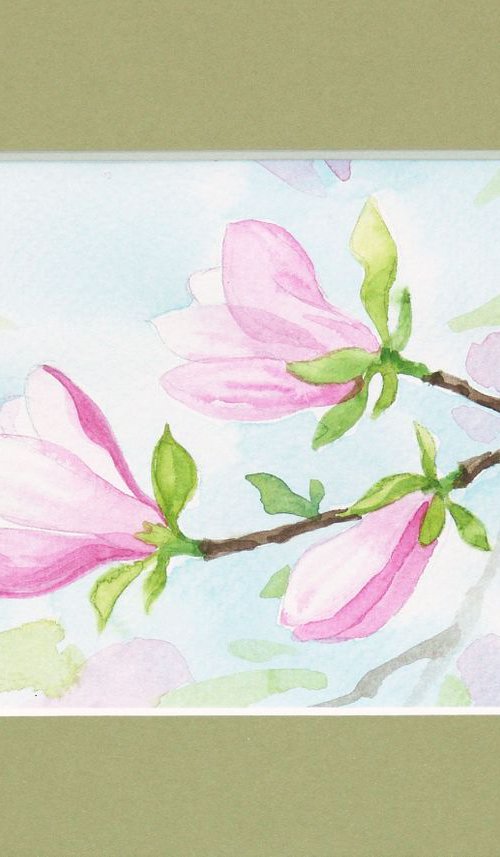 Spring magnolia * free shipping * by Jolanta Czarnecka