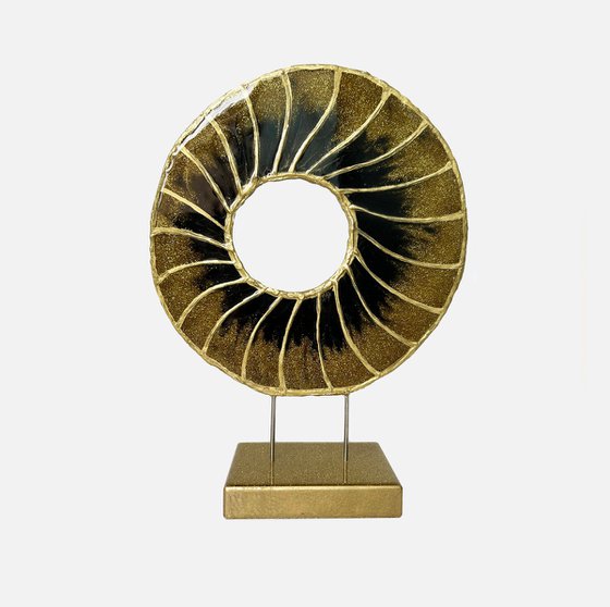 Golden Eye. Table decoration Sculpture 3D. Art. Modern Art. Good Eye. Contemporary decor, Art object