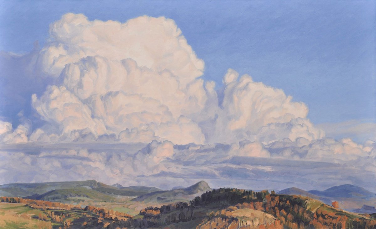 November 15, Cloud Over The Roches De Mariol By Anne Baudequin, 64 X 39, Artwork For Sale On Artfinder