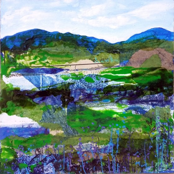 Blue hills landscape  #2