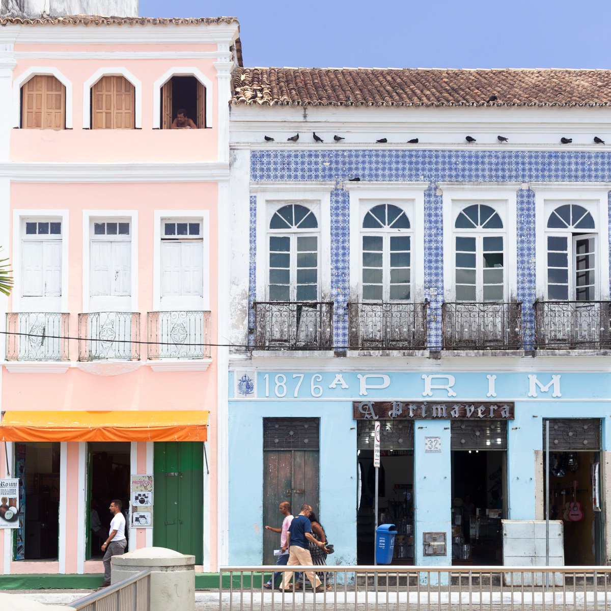 Photorealistic Cityscapes Photograph By Chiara Vignudelli, 12 X 12, Vibrant Salvador Bahia, Original Artwork