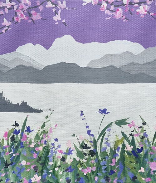Elterwater in Spring, The Lake District by Sam Martin