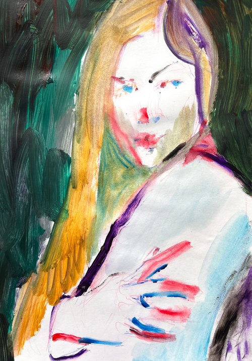 Woman portrait by Liubou Sas