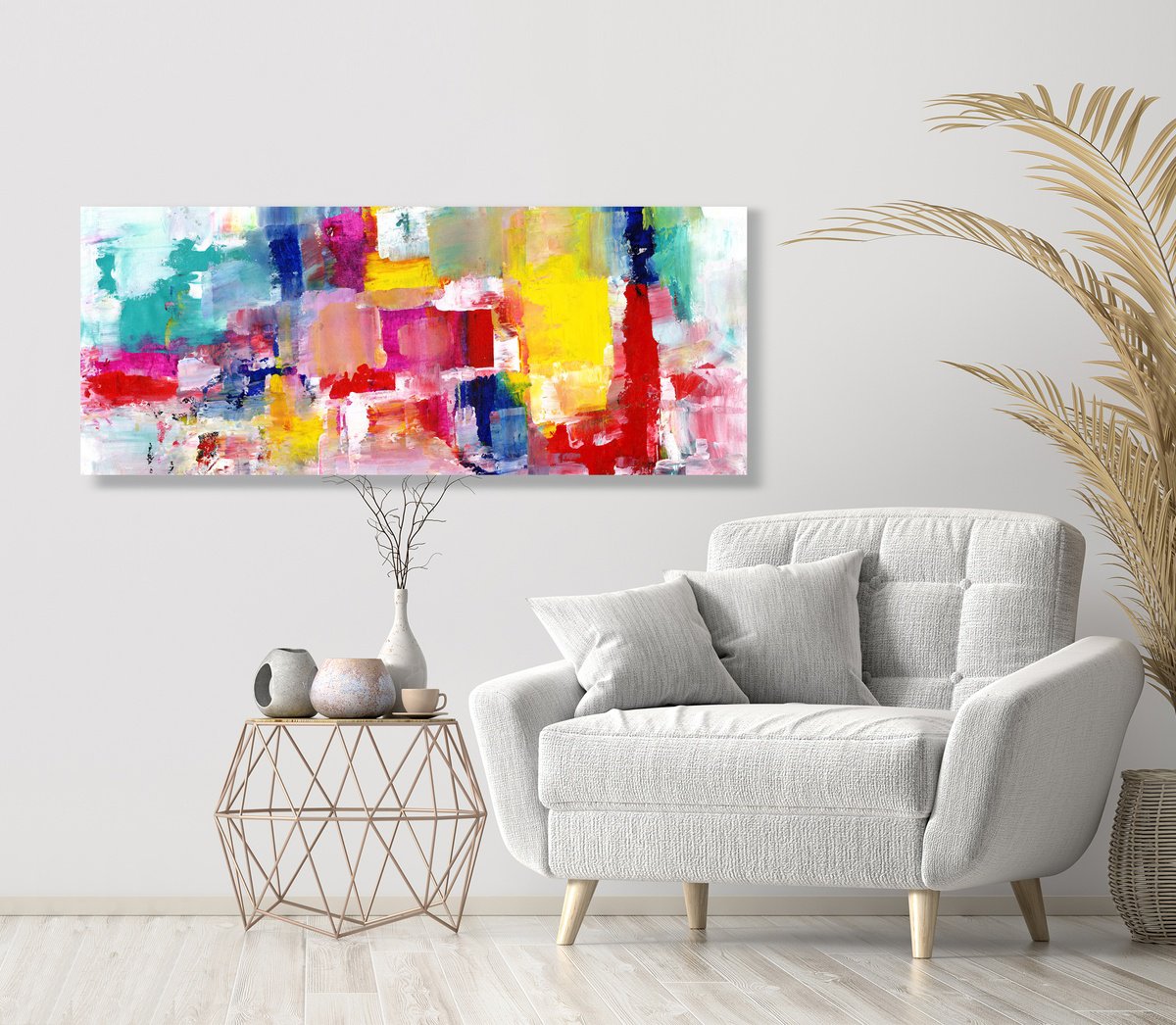 Color Block Joy By Kathy Morton Stanion, 47 X 19, Artwork For Sale On Artfinder